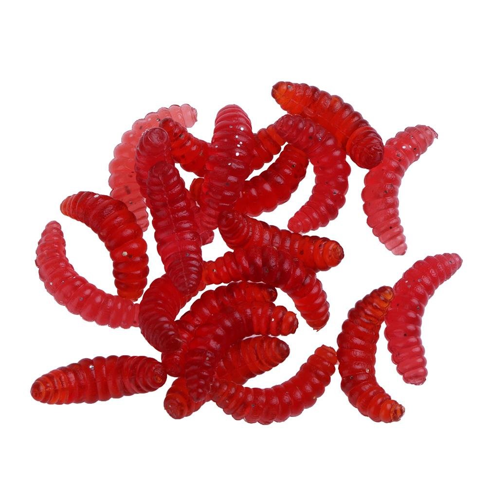 Amazon.co.jp: k-outdoor ワームセット ソフトルアー 蛆虫 100pcs 柔軟